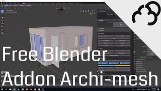 Blender 28  ArchiMesh Addon  Architectural Visualization [upl. by Anoek]