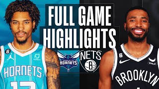 HORNETS at NETS  FULL GAME HIGHLIGHTS  March 5 2023 [upl. by Thibaud]