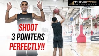 How to Shoot a 3 Pointer PERFECTLY Basketball Shooting Drills [upl. by Sadoc]