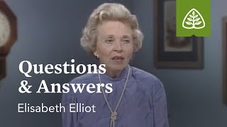 Questions amp Answers Suffering Is Not For Nothing with Elisabeth Elliot [upl. by Maletta]