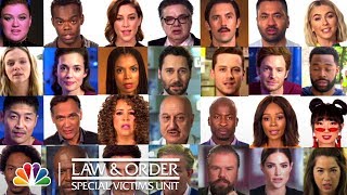 Law amp Order SVU Opening Voiced by Celebrities Digital Exclusive [upl. by Ellehsal851]