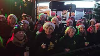 WHAT CHRISTMAS MEANS TO ME Rock Choir at Birkdale Lights Switch On 1st December 2024 [upl. by Ihdin]