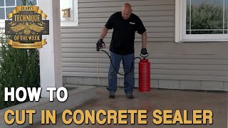 How to Edge Concrete Sealer [upl. by Nirol]