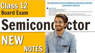 Semiconductor Class 12 Notes for Board Exam [upl. by Yajnas]