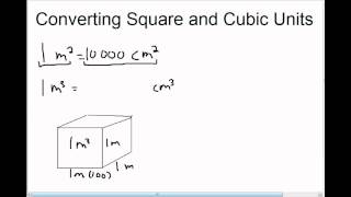 Converting Square and Cubic Units [upl. by Nai]