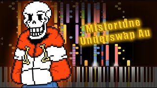 Misfortune  Underswap Au  Impossible Piano  ▶ Synthesia  Piano [upl. by Lauzon]