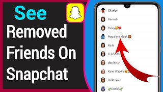 How To See Removed Friends On Snapchat 2021  Can You See Who You Deleted On Snapchat [upl. by Jarin]