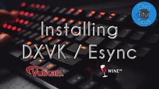 How to Install DXVK and Esync  Fix Low FPS in Linux [upl. by Sinaj86]