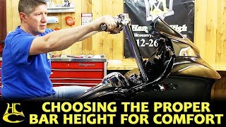 How to Choose the Proper Bar Height for Max Comfort  Harley Davidson [upl. by Lhadnek63]