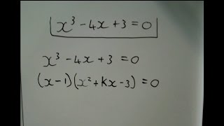 Factorising cubic functions The kx method [upl. by Iolande]