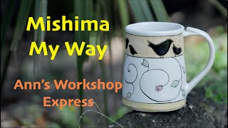 How To make Mishima Pottery  Without the Mess [upl. by Yarrum640]