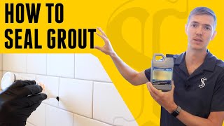 How To Seal Grout  DIY for Beginners [upl. by Hutner]