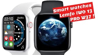 Smart watches Lemfo IWO 13 PRO W37 review [upl. by Odelia445]