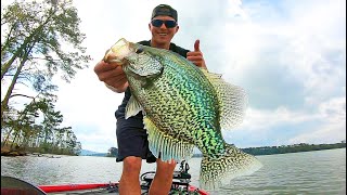 Fishing for BIG CRAPPIE on LAKE GUNTERSVILLE Spring 2020 [upl. by Eniamret]