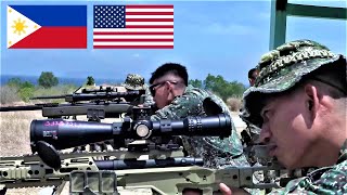 Philippine Special Forces and US Marine Recon  Sniper Range  2022 [upl. by Monagan]