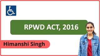 दिव्यांग कानूनRPWD  The Rights of Persons with Disability Act 2016 for CTETKVSNVSHTETDSSSB [upl. by Stacy248]