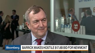 Barrick CEO Says Were Not Leaving in Commitment to Newmont Deal [upl. by Ellednahc259]