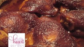 Oven Barbecue Chicken Recipe  I Heart Recipe [upl. by Benson]