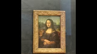 MonaLisa The ORIGINAL PAINTING in Louvre MuseumLa Joconde [upl. by Einnahc312]