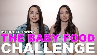 Baby Food Challenge  Merrell Twins [upl. by Mcclenon85]