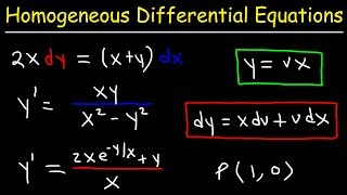 Homogeneous Differential Equations [upl. by Dnalra692]