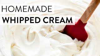 Homemade Whipped Cream  Sallys Baking Recipes [upl. by Drazze]