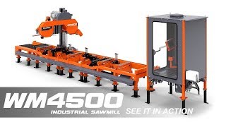 WM4500 Industrial Sawmill in Action  WoodMizer [upl. by Tlok]