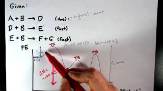 Draw a Potential Energy Curve for this Reaction Given Mechanism [upl. by Jabe421]