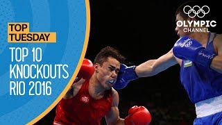 Top 10 Knockouts at the Rio 2016 Olympics  Top Moments [upl. by Rowena]