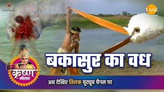 श्री कृष्ण लीला  बकासुर का वध [upl. by Enilarak479]