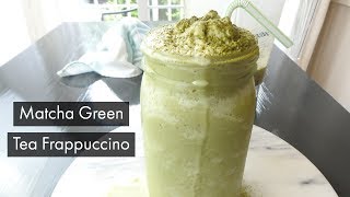 Starbucks Matcha Green Tea Frappuccino  Starbucks Copycat Frappe [upl. by Razaele30]