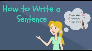 How to Write a Sentence for Kids  Kindergarten Writing [upl. by Esenahs924]