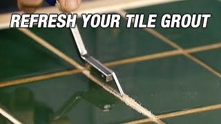 Refresh Your Tile Grout [upl. by Aikrahs177]