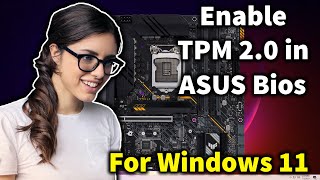 How to Enable TPM 20 in ASUS Bios UEFI for Windows 11 [upl. by Toland]