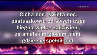 Kolęda  Cicha noc karaoke [upl. by Nnednarb]