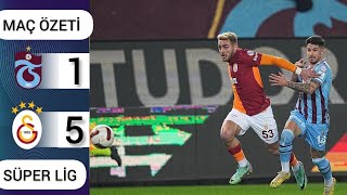 TRABZONSPOR 1  5 GALATASARAY  MAÇ ÖZETİ  21012024 [upl. by Aihseyt]