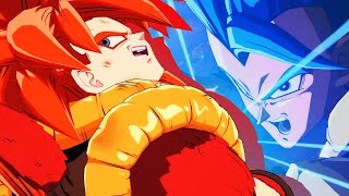 Gogeta SS4 vs Gogeta SSGSS Dramatic Finish ENG  JP  DRAGON BALL FighterZ [upl. by Alebasi]