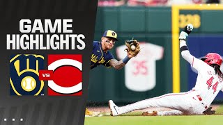 Brewers vs Reds Game Highlights 4824  MLB Highlights [upl. by Hoffmann]