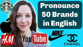 Pronounce Top 50 Brand Names in English [upl. by Jesh]