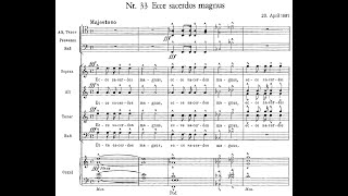 Anton Bruckner  Ecce sacerdos magnus WAB 13 w score [upl. by Lisabeth268]