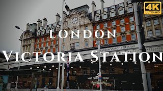 London Victoria Station Walk Through England 4K [upl. by Lorrac]