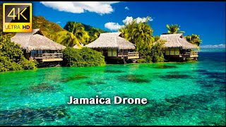 Jamaica Drone Video 4K UHD with Relaxing Music [upl. by Oremar445]