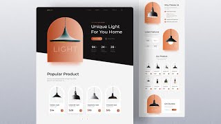 Responsive Lamp Website Design Using HTML CSS amp JavaScript [upl. by Valdis]