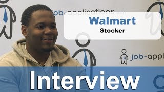 Walmart Interview  Stocker 2 [upl. by Demmer]