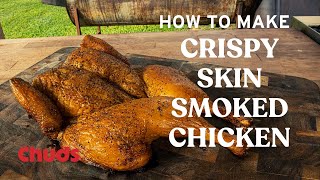 Crispy Skin Smoked Chicken  Chuds BBQ [upl. by Lu]