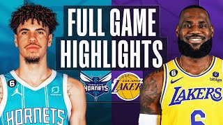 HORNETS at LAKERS  NBA FULL GAME HIGHLIGHTS  December 23 2022 [upl. by Delle]