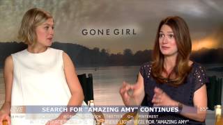 Rosamund Pike amp Gillian Flynn interview  GONE GIRL [upl. by Ellingston]