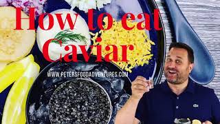 How to Eat Caviar икра [upl. by Stefania27]