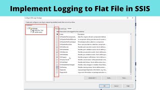 46 Implement Logging to Flat File in SSIS [upl. by Thomasin272]