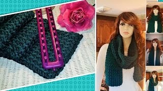 BEGINNERS How To Loom Knit A Scarf [upl. by Evoy]